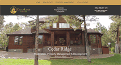 Desktop Screenshot of cedarridgerealestate.info