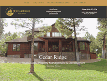 Tablet Screenshot of cedarridgerealestate.info